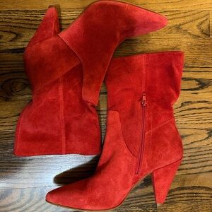 Red “Suede” shoes for fall